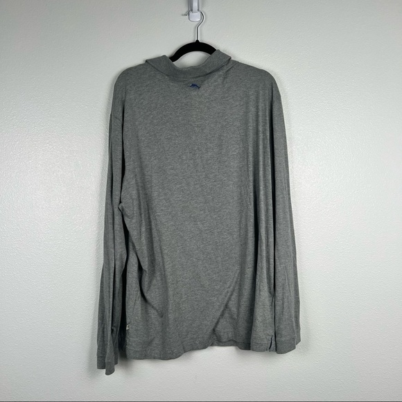 Tommy Bahama Long Sleeve Polo‎ Gray Sz XL - Picture 6 of 6